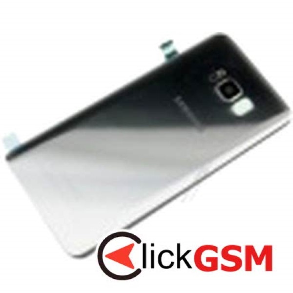 Capac Spate cu Geam Camera Argintiu Samsung Galaxy S8+ 651
