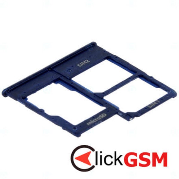 Suport Sim cu Suport Card Micro SD Albastru Samsung Galaxy A20e mlx