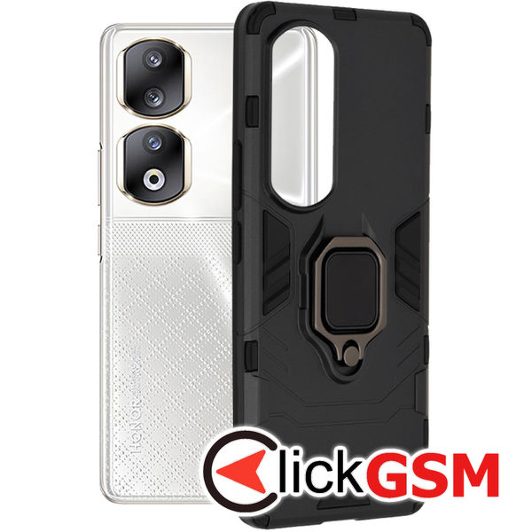 Accesoriu Husa Silicone Shield Negru Honor 90 Pro