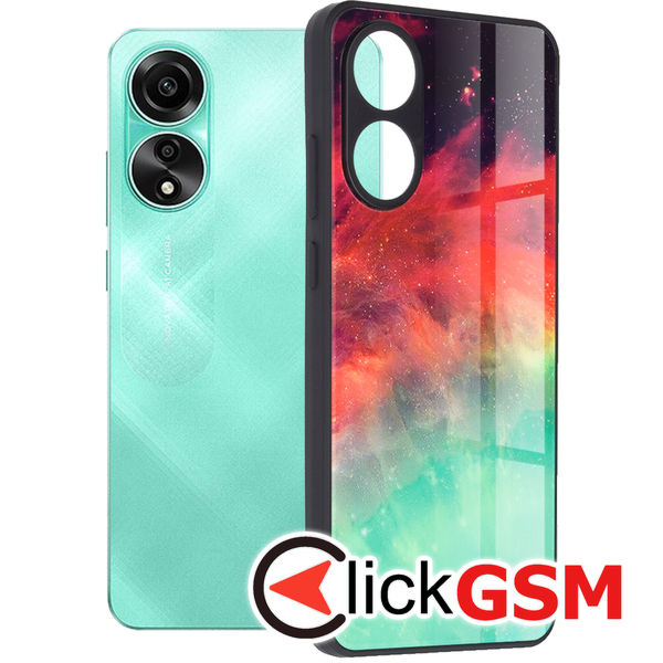 Accesoriu Husa Glaze Turcoaz Oppo A78 4G