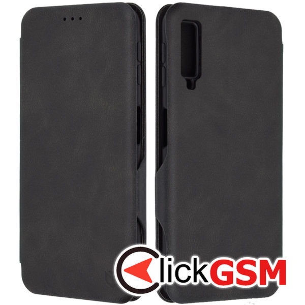 Accesoriu Husa Safe Wallet Negru Samsung Galaxy A7 2018