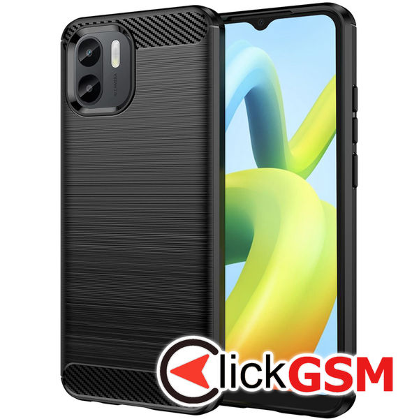 Accesoriu Husa Carbon Silicone Negru Xiaomi Redmi A2