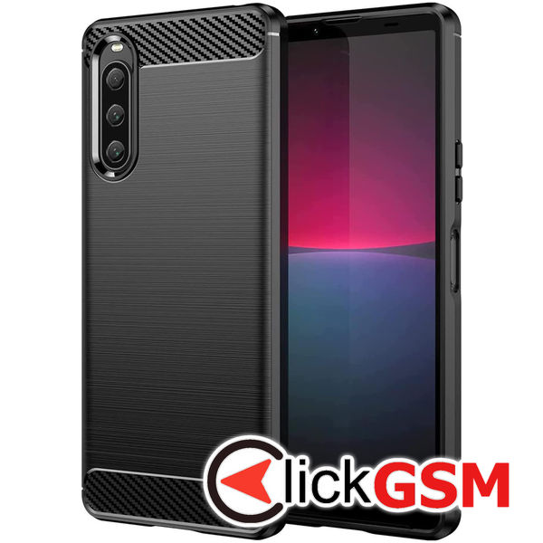 Accesoriu Carbon Silicone Sony Xperia 10 V