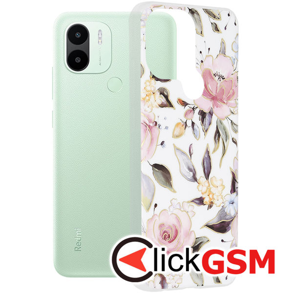 Accesoriu Husa Marble Alb Xiaomi Redmi A1+