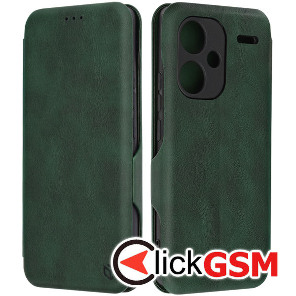 Accesoriu Husa Safe Wallet Verde Xiaomi Redmi Note 13 Pro+