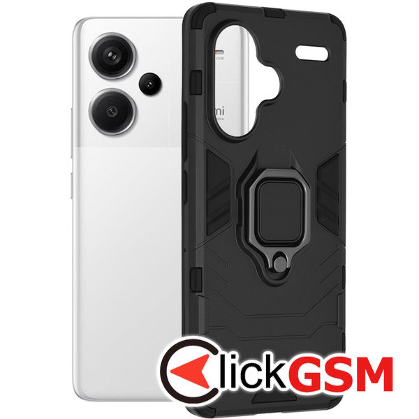 Accesoriu Husa Silicone Shield Negru Xiaomi Redmi Note 13 Pro+