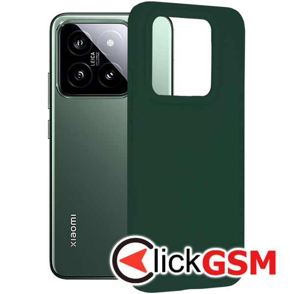 Accesoriu Husa Soft Edge Verde Xiaomi 14