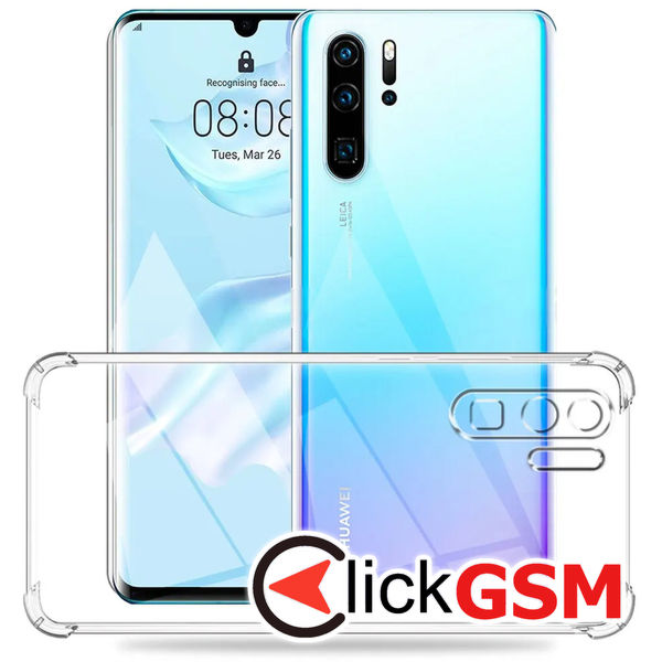 Accesoriu Husa Shockproof Transparenta Huawei P30 Pro