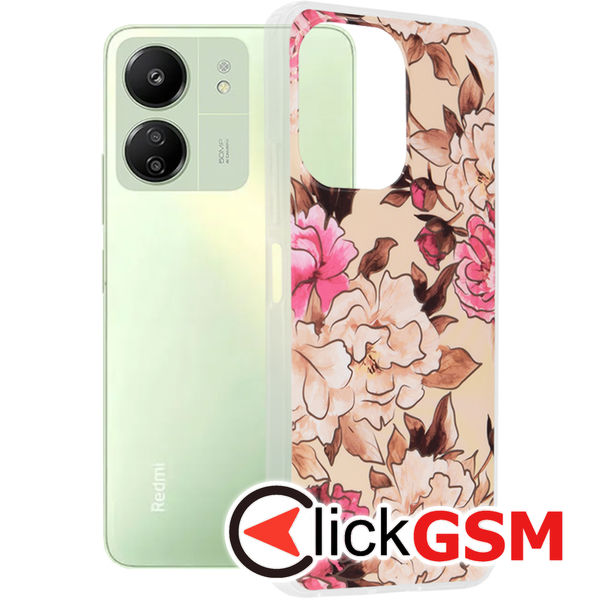 Accesoriu Husa Marble Bej Xiaomi Redmi 13C