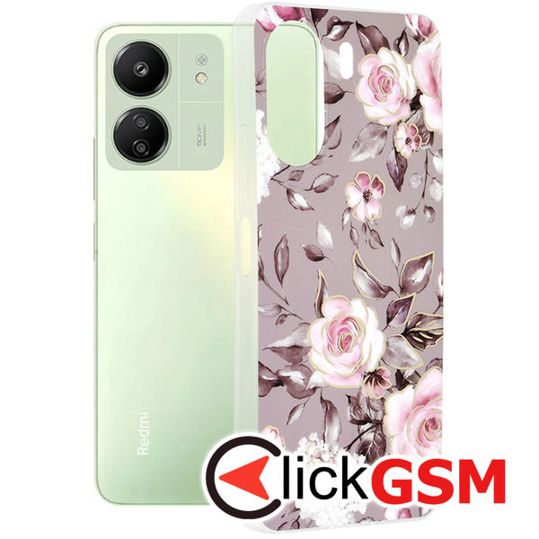 Accesoriu Husa Marble Gri Xiaomi POCO C65