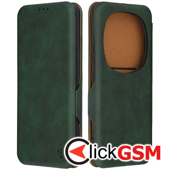 Accesoriu Husa Safe Wallet Verde Honor Magic6 Pro