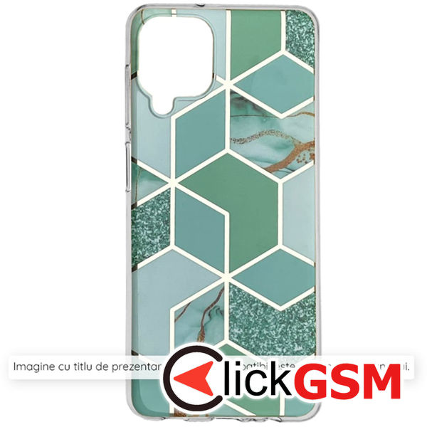 Accesoriu Husa Marble Verde Xiaomi Redmi Note 13 Pro 4G