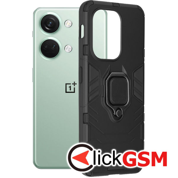 Accesoriu Husa Silicone Shield Negru OnePlus Nord 3 5G