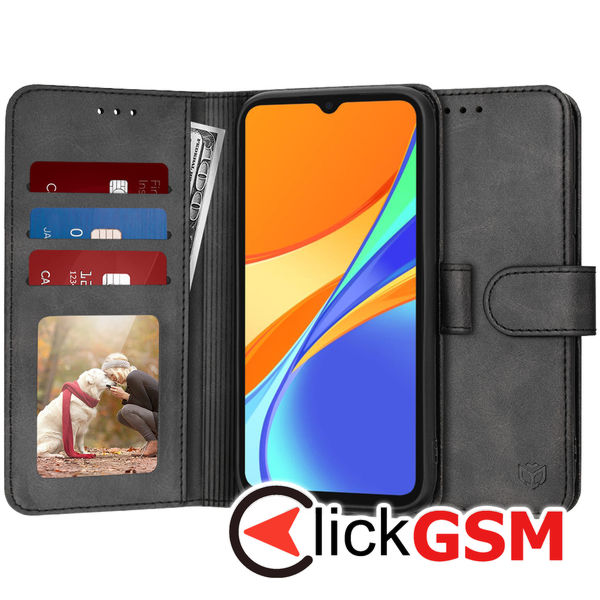 Accesoriu Husa Carte Negru Xiaomi Redmi 9C