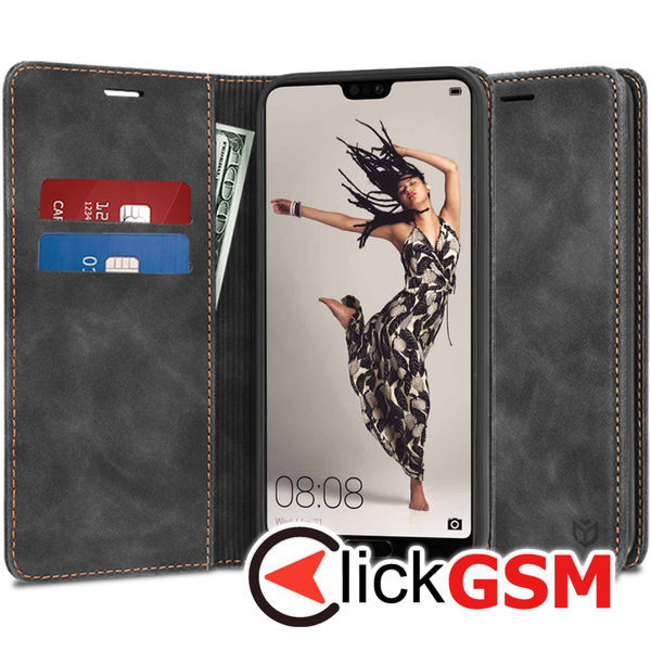 Accesoriu Husa Confy Negru Huawei P20 Pro