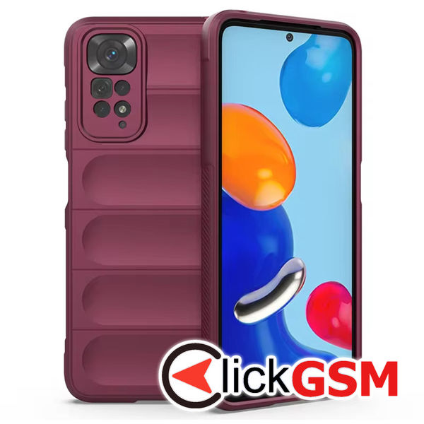 Accesoriu Husa Magic Shield Bordo Xiaomi Redmi Note 11