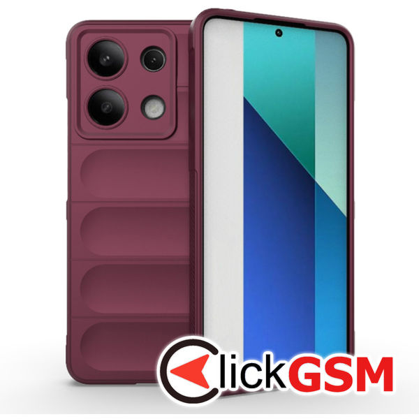 Accesoriu Husa Magic Shield Bordo Xiaomi Redmi Note 13 4G