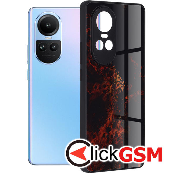 Accesoriu Husa Glaze Rosu Oppo Reno10 Pro