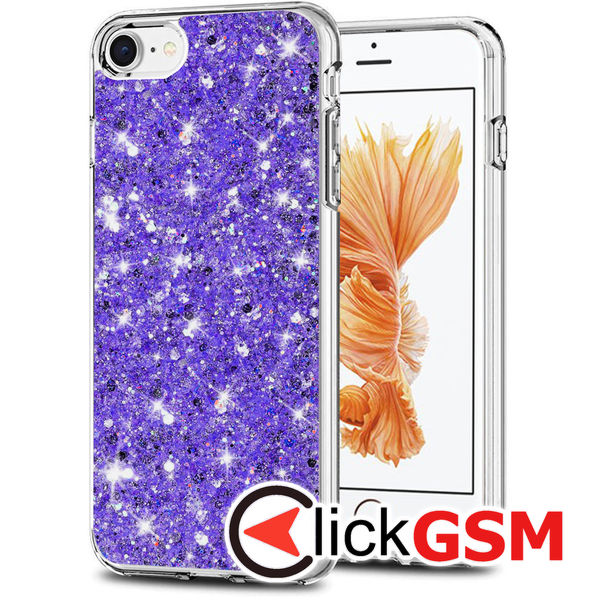 Accesoriu Husa Sparkly Glitter  Mov Apple IPhone 6s