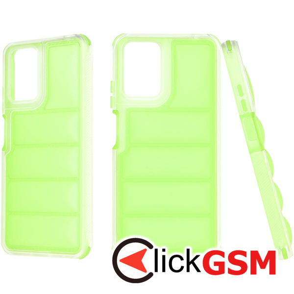 Accesoriu Husa Valuri Verde Motorola Moto G04