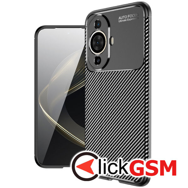 Accesoriu Husa Carbon Fiber Negru Huawei Nova 11