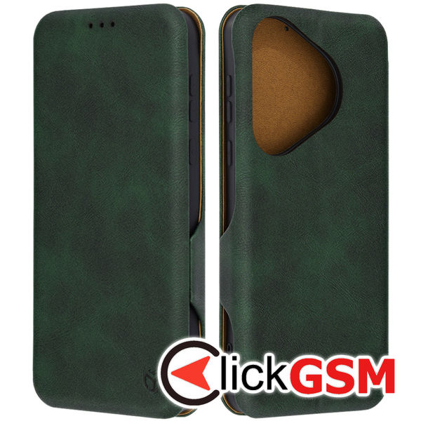 Accesoriu Husa Safe Wallet Verde Huawei Pura 70