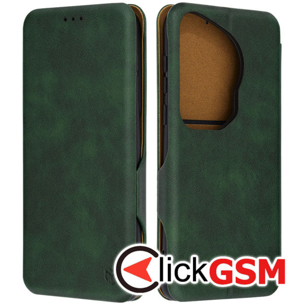 Accesoriu Husa Safe Wallet Verde Huawei Pura 70 Ultra