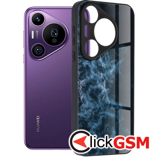 Accesoriu Husa Glaze Albastru Huawei Pura 70 Pro