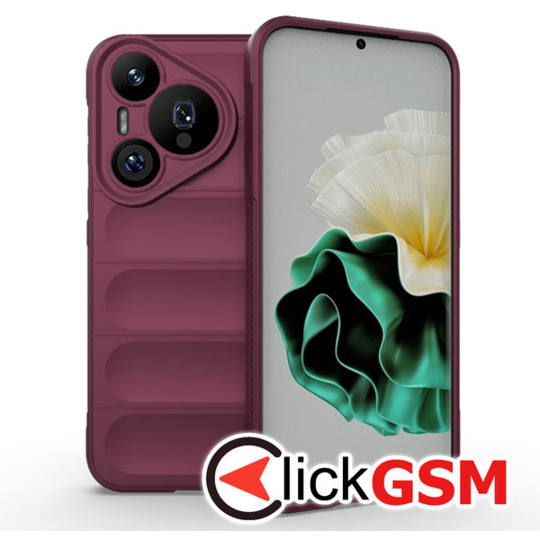 Accesoriu Husa Magic Shield Bordo Huawei Pura 70 Pro