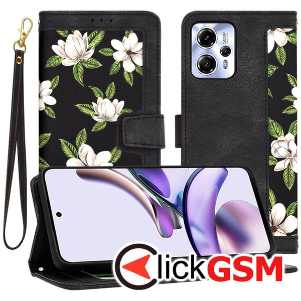 Accesoriu Husa Flip Negru Motorola Moto G53