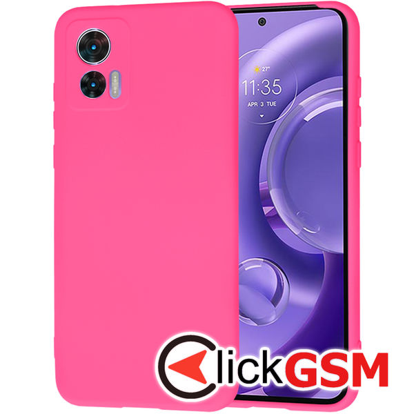 Accesoriu Husa SoftFlex Fucsia Motorola Edge 30 Neo