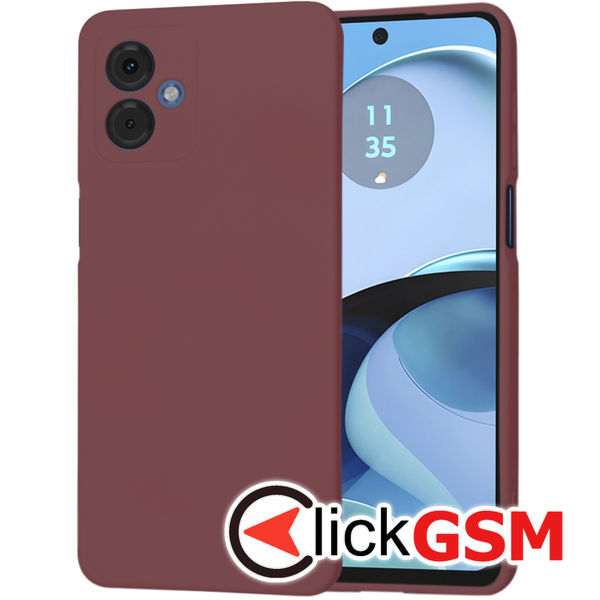 Accesoriu Husa SoftFlex Bordo Motorola Moto G14