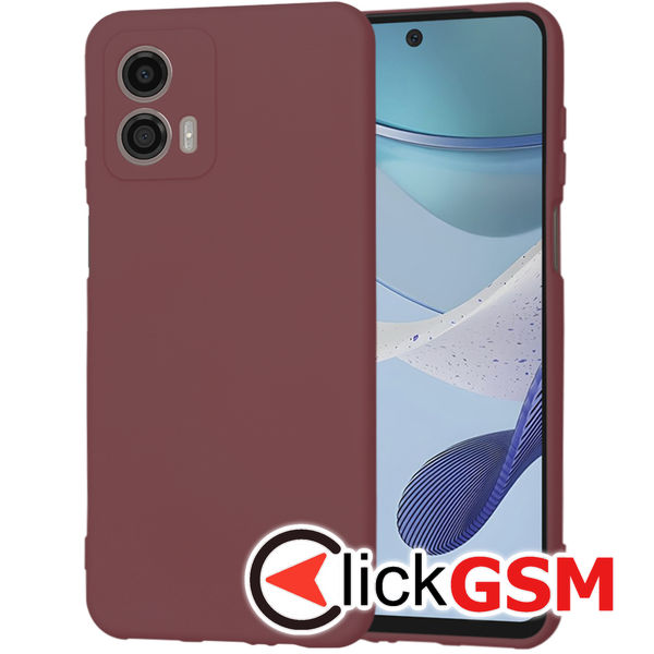 Accesoriu Husa SoftFlex Bordo Motorola Moto G53