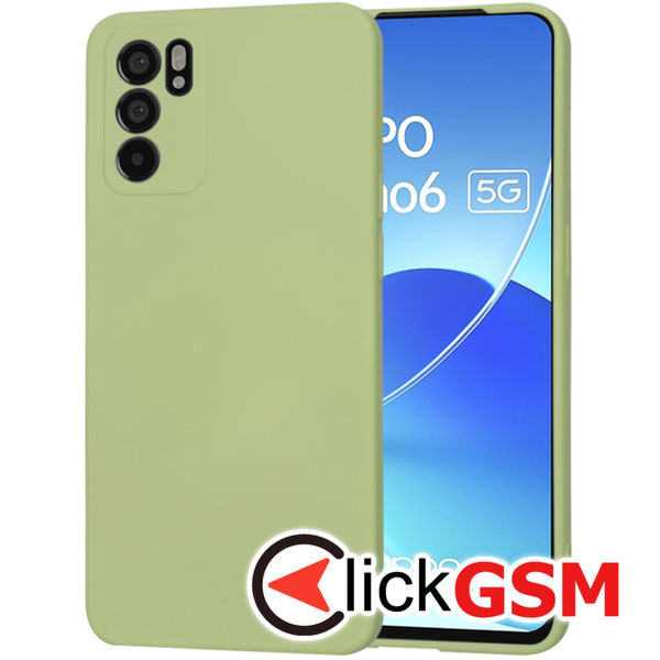 Accesoriu Husa SoftFlex Verde Oppo Reno6 5G