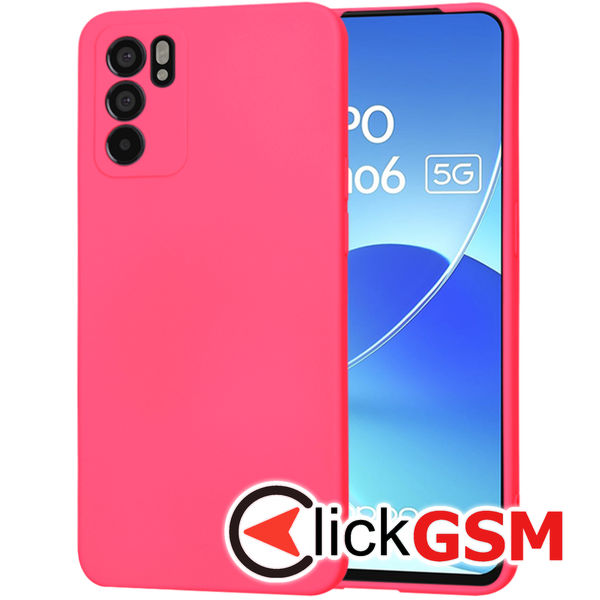 Accesoriu Husa SoftFlex Fucsia Oppo Reno6 5G