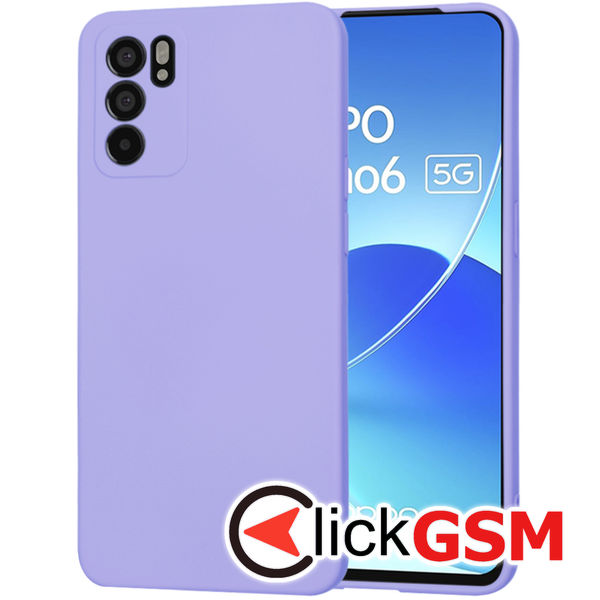 Accesoriu Husa SoftFlex Violet Oppo Reno6 5G