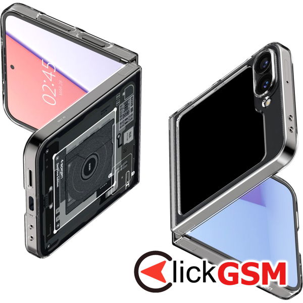 Accesoriu Husa  Negru-transparenta Samsung Galaxy Z Flip6