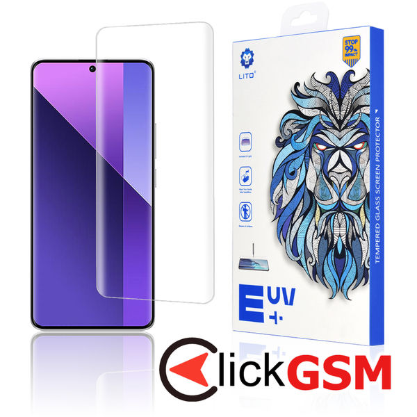 Accesoriu Folie UV Transparenta Xiaomi Redmi Note 13 Pro+ 5G