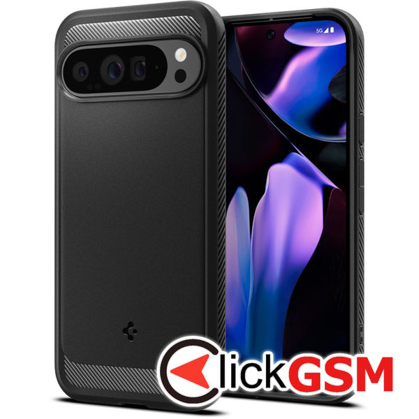 Accesoriu Husa Rugget Negru Google Pixel 9 Pro XL