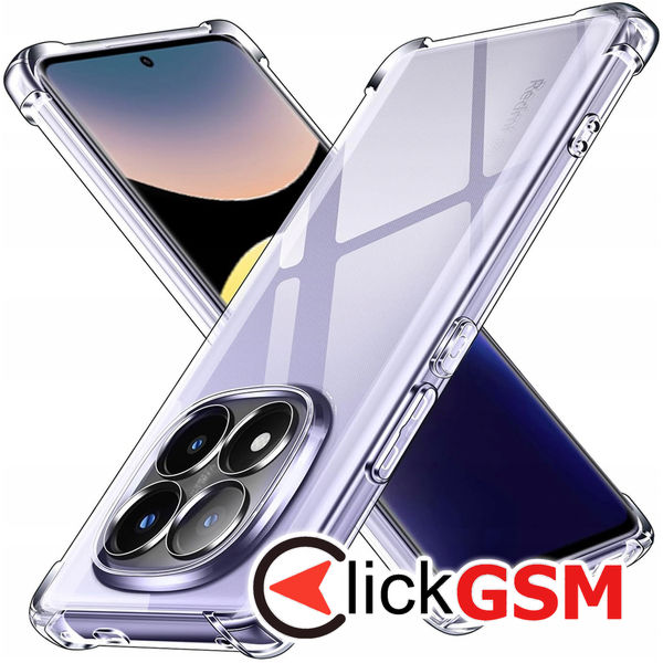 Accesoriu Husa Shockproof Transparenta Xiaomi Redmi Note 14 Pro+ 5G