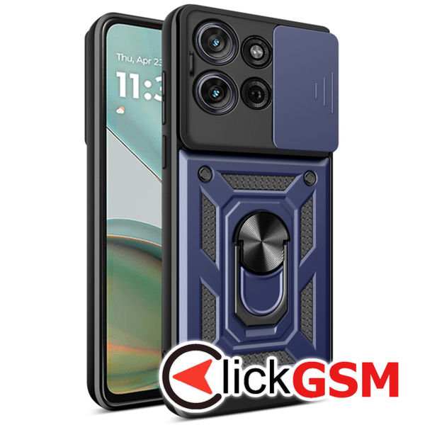 Accesoriu Husa CamShield Albastru Motorola Moto G75 5G