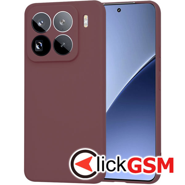 Accesoriu Husa SoftFlex Bordo Xiaomi 15 Pro