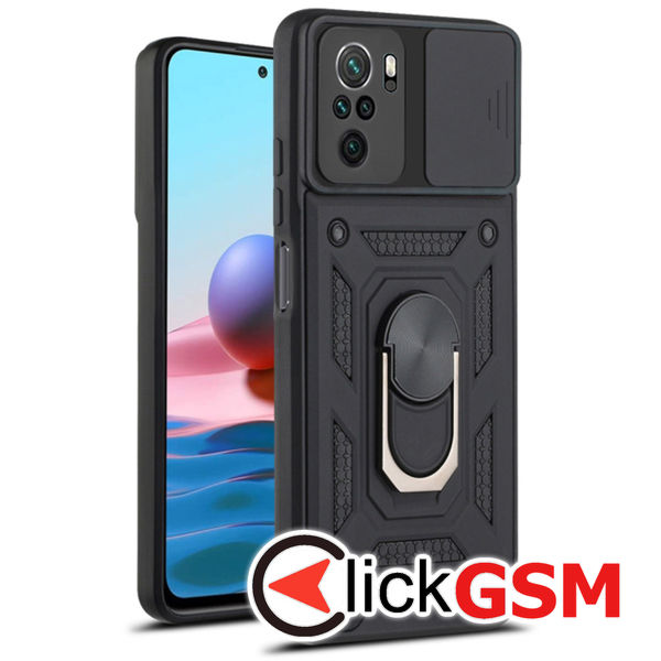 Accesoriu Husa CamShield Negru Xiaomi Redmi Note 10