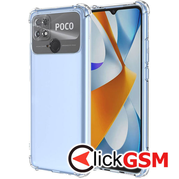 Accesoriu Husa Shockproof Transparenta Xiaomi POCO C40