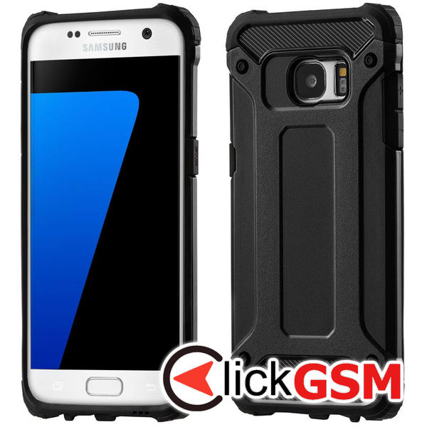 Accesoriu Husa Hybrid Armor Negru Samsung Galaxy S7 Edge