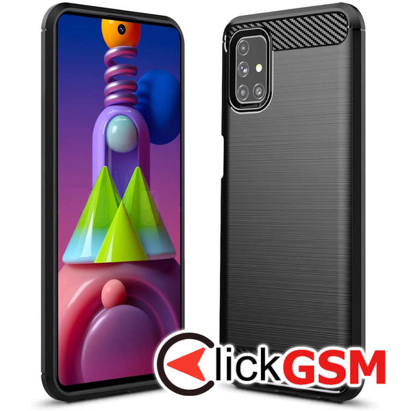 Accesoriu Carbon Silicone Samsung Galaxy M51