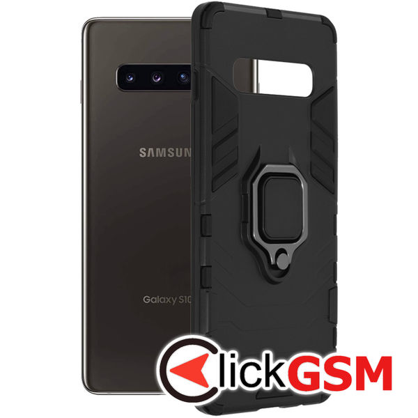 Accesoriu Husa Silicone Shield Negru Samsung Galaxy S10+