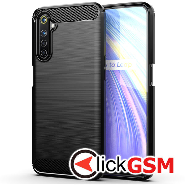 Accesoriu Carbon Silicone Realme 6 Pro