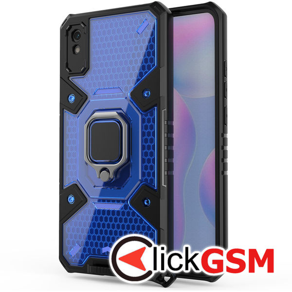 Accesoriu Husa Honeycomb Armor Albastru Xiaomi Redmi 9A