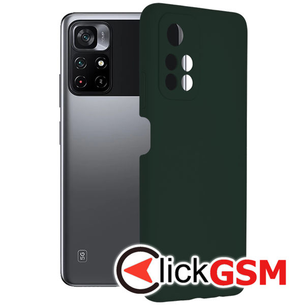 Accesoriu Husa Soft Edge Verde Xiaomi POCO M4 Pro 5G